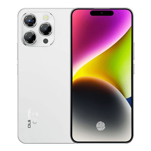 blanc - OUKITEL P1 Smartphone 6.7 24Go 256Go 5150mA(18W) Android 14 téléphone Dual SIM 4G-(186.8g)