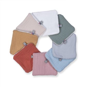 Lot De 8 Lingettes Réutilisables Bambou Warmies - Douces Et Écologiques Pour Change Bébé
