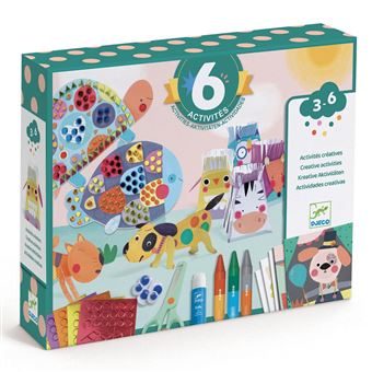 Coffret loisirs creatfis les animaux et leurs maisons