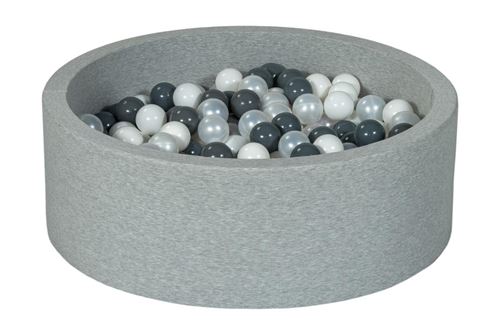 Piscine à balles blanc, perle, gris - 300 balles