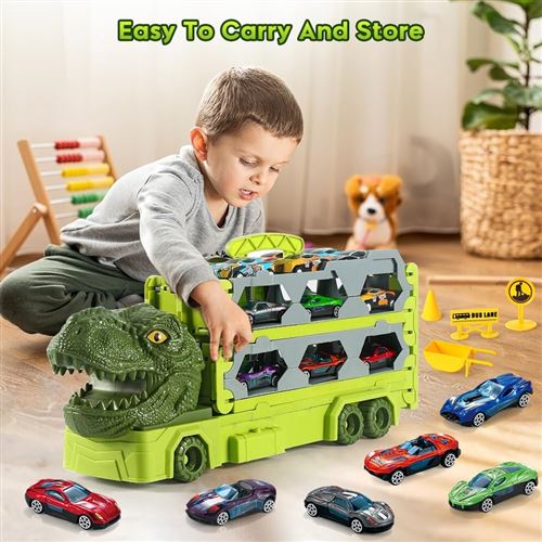 Jouets de dinosaures pour les garçons de 3 ans, retirez les jouets de  dinosaure pour les garçons de 5 ans 6 Pack Set Jouets de voiture pour les  garçons de 4 ans