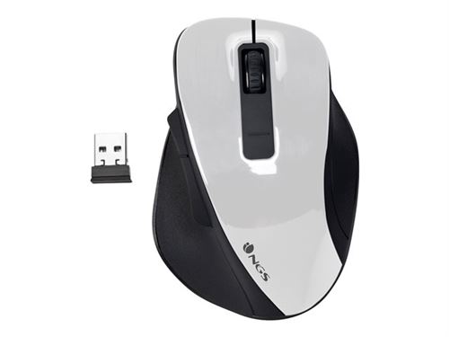 Ngs Blanc Bow Souris Bureau Droitier Rf Sans Fil Optique 1600 Dpi - Neuf - Image 4