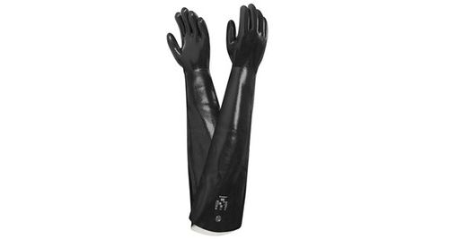 Ansell scorpio 09-430 gants en néoprène, protection contre les produits chimiques et les liquides, noir, taille 10 (lot de 12 paires)