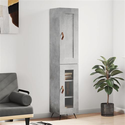 Vidaxl Gris Buffet Haut - Béton - Image 3