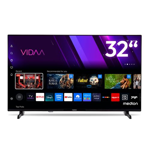 TV LED 32“ (80 cm) – MEDION MD832101 – Full HD 1980x1080 – HDR – Smart TV – 2xHDMI 1xUSB – WiFi
