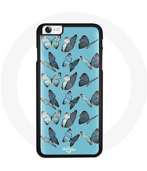Coque Iphone SE papillons Bleu Maniacase
