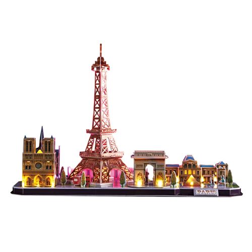 Cubic Fun Puzzle 3D à LED Paris 115 pcs