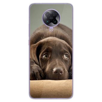 Coque en silicone imprimée compatible Xiaomi Poco F2 Pro Chiot marron - 1