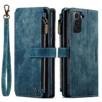 Flip Étui Pour ZURSANA Samsung Galaxy S21 FE 5G Fentes Pour Cartes De Permis De Conduire Fentes Pour Cartes De Permis De Conduire Avec Titulaire De La Carte - Bleu - 1