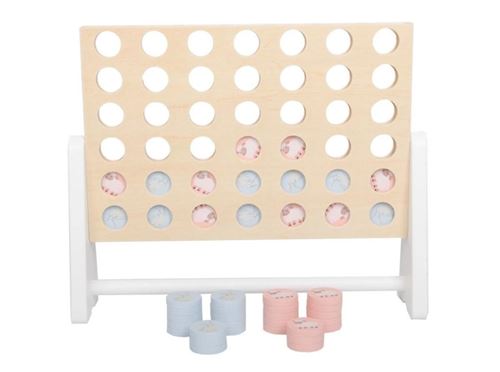 Non Communiqué Rouge Tic Tac Toe Jeu En Bois Pastel