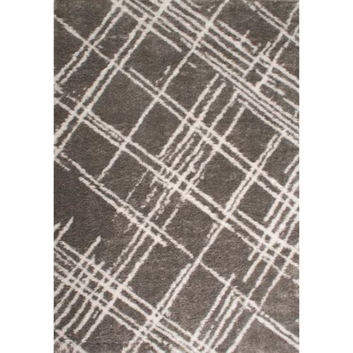 Tapis Shaggy Doux Oslo 668 - Gris - 120 X 160 Cm - Nazar