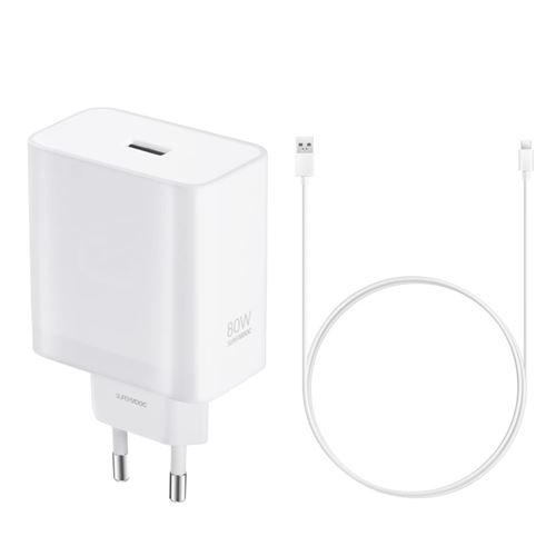 ChargeurOppoSuperVOOC80W+CâbleUSB-C-Officiel