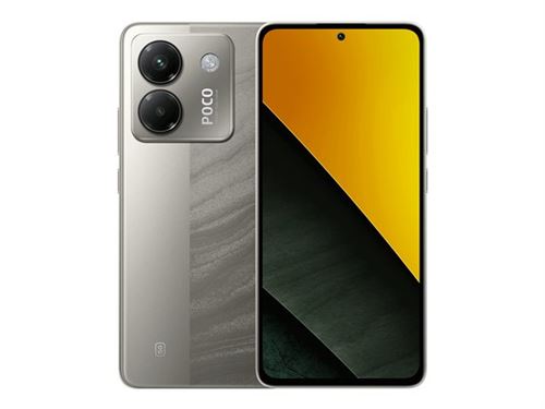 Xiaomi POCO M7 Pro - 5G smartphone - double SIM - RAM 8 Go / Mémoire interne 256 Go - microSD slot - écran OEL - 6.67 - 2400 x 1080 pixels (120 Hz) - 2x caméras arrière 50 MP, 2 MP - front camera 20 MP - argent