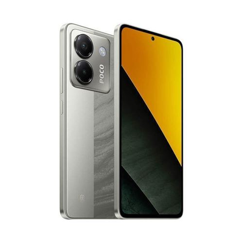 Xiaomi POCO M7 Pro - 5G smartphone - double SIM - RAM 8 Go / Mémoire interne 256 Go - microSD slot - écran OEL - 6.67"" - 2400 x 1080 pixels (120 Hz) - 2x caméras arrière 50 MP, 2 MP - front camera 20 MP - argent État correct - N/A reconditionné disponible sur Fnac