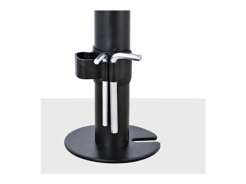 StarTech.com Monitor Arm with VESA Laptop Tray For a Laptop (4.5kg / 9.9lb) and a Single Display up to 32 (8kg / 17.6lb) Black Adjustable Desk Laptop Arm Mount C-clamp/Grommet Mount - VESA Monitor Mount (A2-LAPTOP-DESK-MOUNT) - Kit de montage (poteau