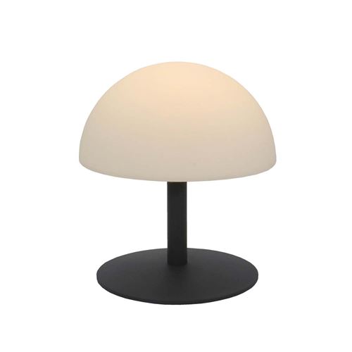 Lampe de table sans fil NEPTUNE ROCK Gris plastique H20cm