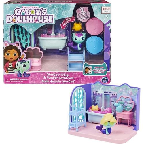 Gabby Et La Maison Magique - Playset Deluxe La Salle De Bain De Marine - 1 Figurine + Accessoires