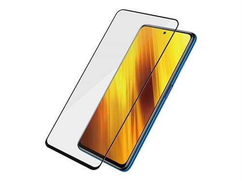 PanzerGlass - Protection d écran pour téléphone portable - case friendly - verre - couleur de cadre noir - pour Xiaomi POCO X3 NFC