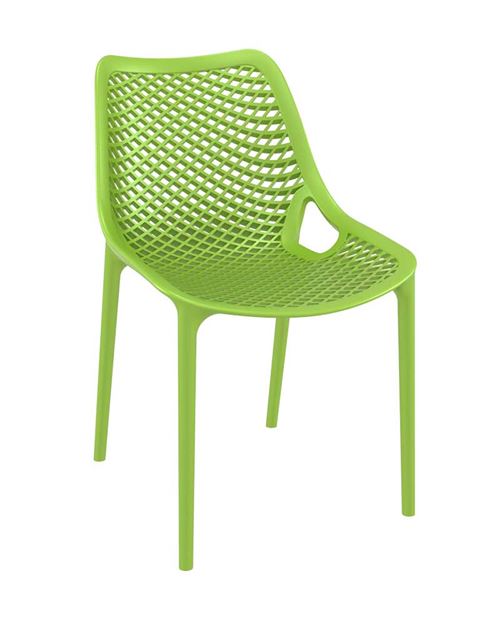 Chaise empilable originale en plastique Air , Vert