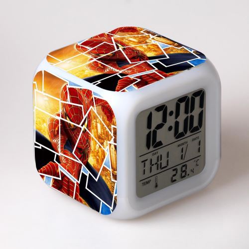 Stack Multicolore Réveil Enfant Led Multifonctionnel Coloré Cadeau - Spiderman #8