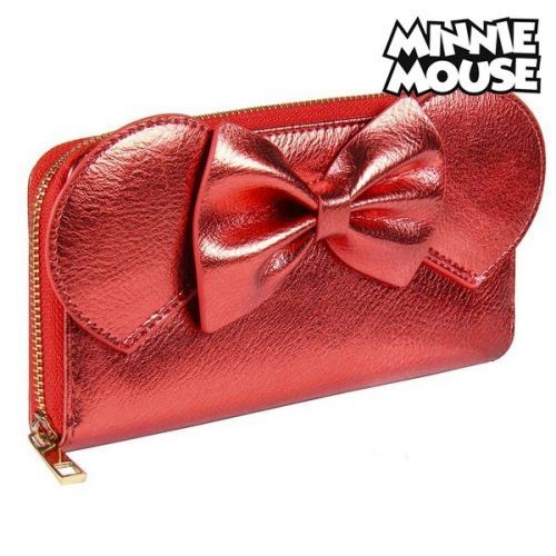 Portefeuille Minnie Mouse Porte-cartes Rouge Métallisé 70686