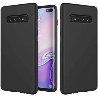 Coque Silicone Pour Samsung S10 Plus Couleur Noir Haute Protection Little Boutik® - 1