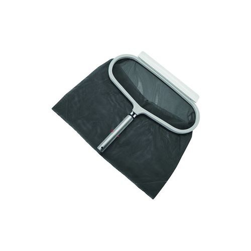 Épuisette de fond piscine a grand filet avec cadre alu gamme luxe, tous couleur alu.