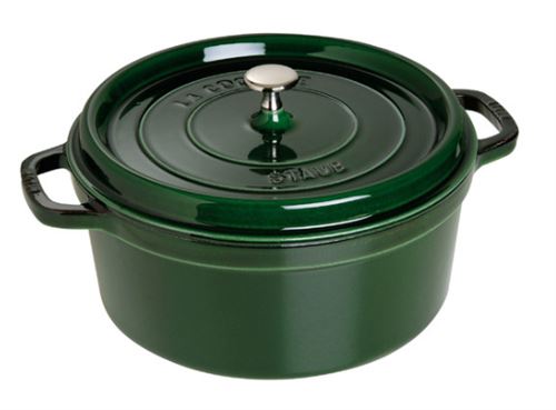Staub Vert Cocotte Rond 26 Cm Basilic