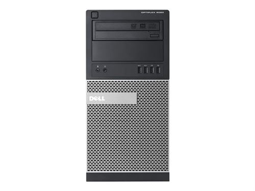 Dell OptiPlex 9020 - MT - Core i7 4790 / 3.6 GHz - vPro - RAM 16 Go - SSD 256 Go - graveur de DVD - HD Graphics 4600 - GigE - Win 7 Pro 64 bits (compr