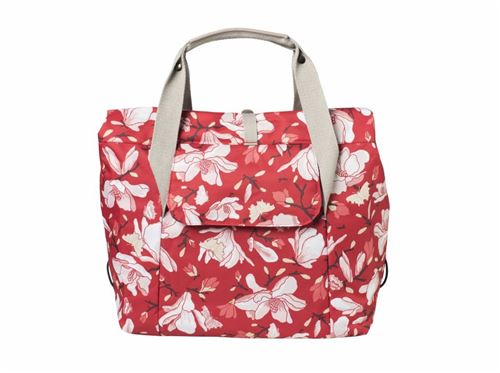 Trémie à vélo Basil Magnolia 18 litres - rouge coquelicot