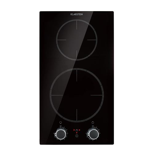 Klarstein Kochheld Double plaque de cuisson à induction encastrable , 2900W , verre noir