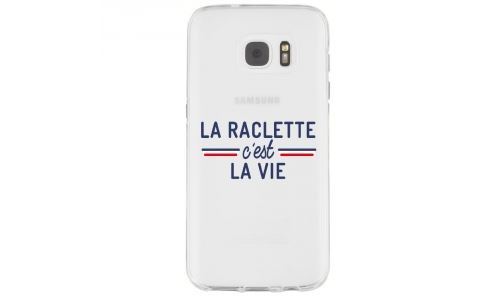 Coque souple pour Samsung Galaxy S7 SM-G930 avec impression Motifs la raclette c'est la vie