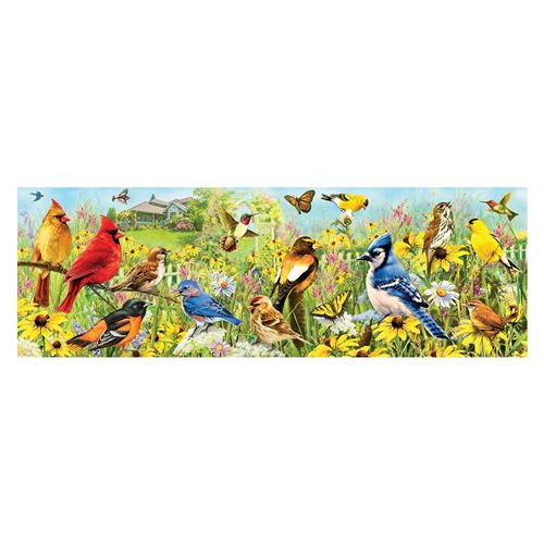 Puzzle panoramique Eurographics - Oiseaux du jardin, 1000 pièces