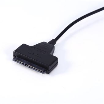 Câble D’alimentation SATA Vers USB – Pour Disque Dur 2,5” HDD/SSD – 5V 2A – Longueur 30 Cm – Alimentation Uniquement