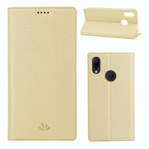 Etui en PU avec support et porte-cartes or pour votre Huawei P Smart Z
