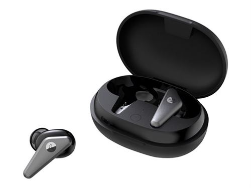 Libratone TRACK Air+ - Werkelijk draadloze koptelefoon met micro - inwendig - Bluetooth - actieve geluidsdemping - zwart