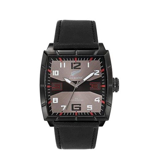 Montre All Blacks Avec Bracelet En Cuir Noir Pour Homme, 680371 - 3,9 cm - Gris