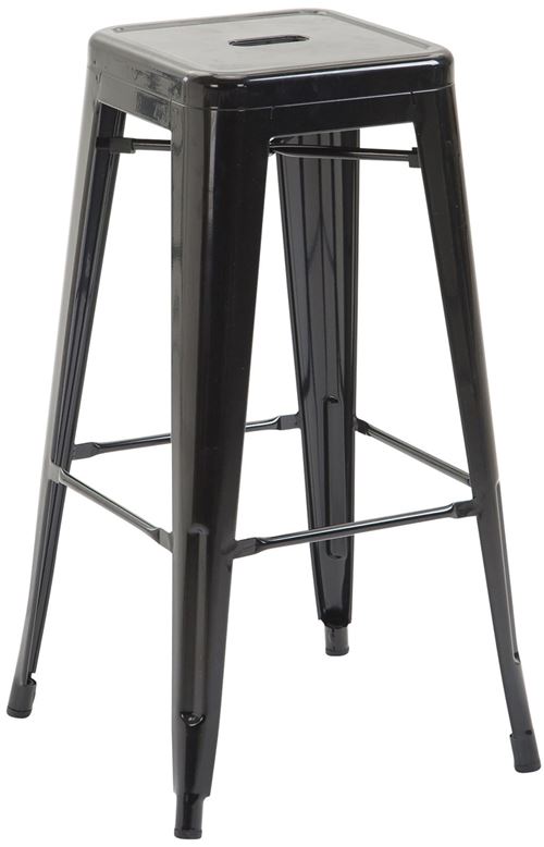 Tabouret de bar Joshua V2 en métal , Noir