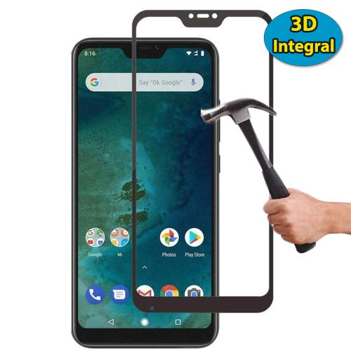 Film Verre Trempé Intégral 3D pour Xiaomi Mi A2 Lite (Redmi 6 Pro)