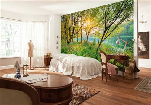 Komar - Photo murale de Spring Lake - Taille: 368 x 254 cm - vert