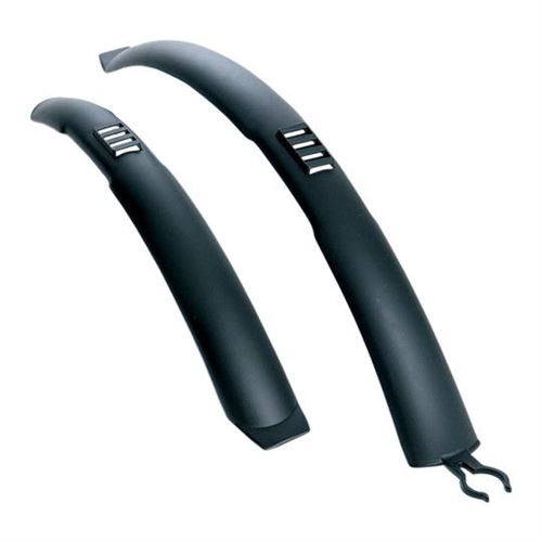 Garde boue vtt 24/26 polisport everest v-brake clips noir (pr)
