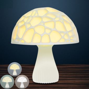 Champignon Lune Lampe Champignon 3D Lampe Décoration Night Light Pat Lumière Kiliaadk340 - 1