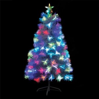 Sapin De Noel Artificiel A Led H 150 Cm Blanc Achat Prix Fnac