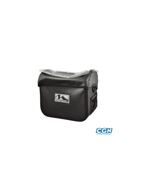 Sacoche velo cintre a clip canada 100% etanche noire 7l (fix. cintre d25.4/31.8 incluse)