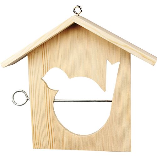 Creotime mangeoire à oiseaux bois unisexe 19 x 21 cm