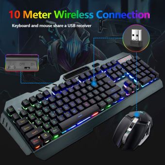 Achetez clavier souris sans fil pour gaming avec LED Game Of Spirit