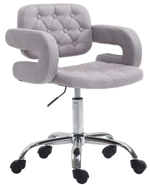Tabouret de Travail Dublin en Tissu - Couleur Gris