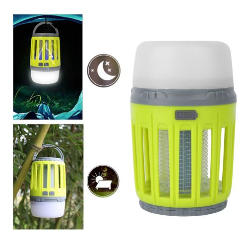 18€90 sur Lampe Anti-moustique solaire avec panneau solaire batterie vert  clair - Matériels de camping et randonnée - Achat & prix