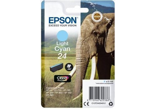 Epson 24 - cyan clair - originale - cartouche d'encre