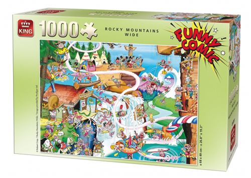 Puzzle 1000 Pièces : Robert Crisp - Rocky Mountains Wide, King International